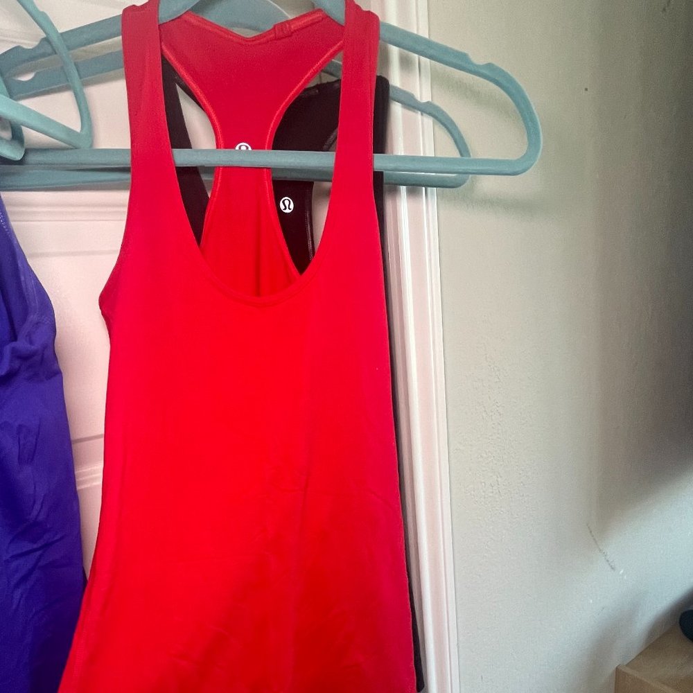 Lululemon Cool Racerback tank, size 6, Red